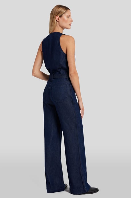 Dames Wide Leg Tailored Jumpsuit - Image 4