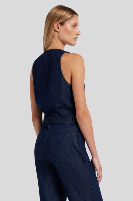 Dames Wide Leg Tailored Jumpsuit - Image 5