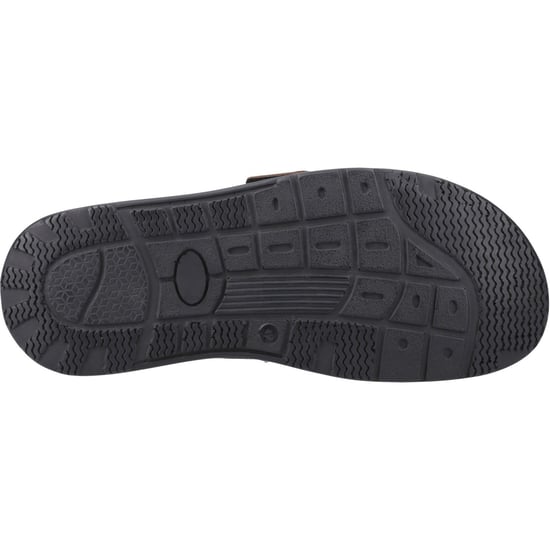 Hush Puppies Edward Leren Heren Bruine Mule - Image 3