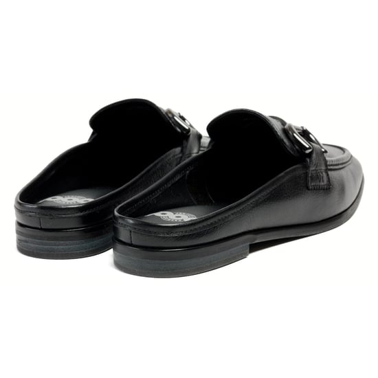 Pod Mila Leren Dames Zwarte Mules - Image 2