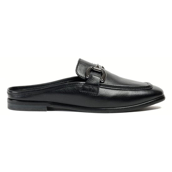 Pod Mila Leren Dames Zwarte Mules - Image 4