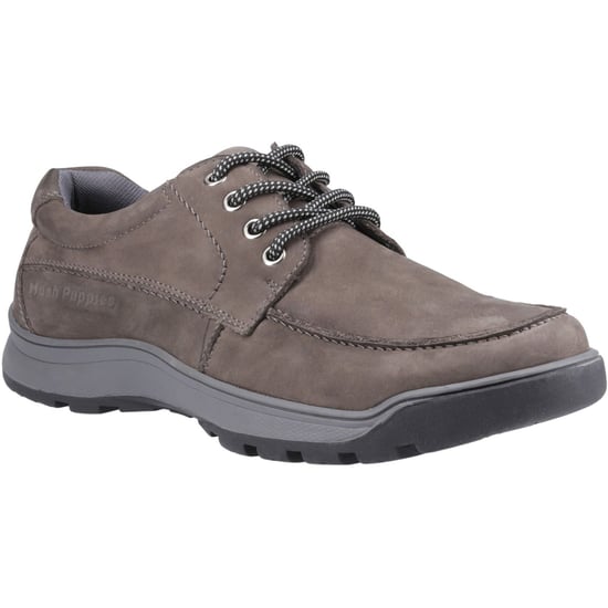 Hush Puppies Tucker Veterschoenen voor Heren van Grijs Nubuckleer - Image 1