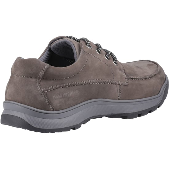 Hush Puppies Tucker Veterschoenen voor Heren van Grijs Nubuckleer - Image 2