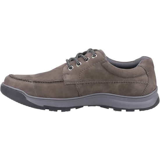 Hush Puppies Tucker Veterschoenen voor Heren van Grijs Nubuckleer - Image 4