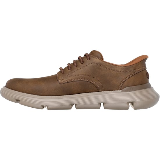Skechers Garza Duran Leren Heren Taupe Sneakers - Image 4