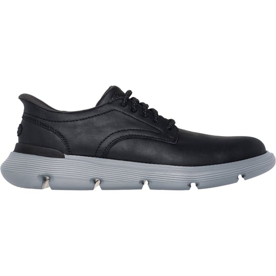 Skechers Garza Duran Leren Heren Zwarte Sneakers - Image 5