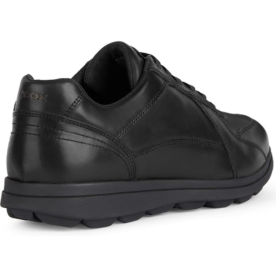 Geox U SPHERICA EC12 Leren Rundleer Heren Zwarte Sneakers - Image 2