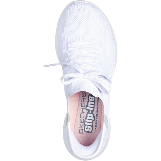 Skechers Ultra Flex 3.0 - Brilliant Textile Dames Witte Sneakers - Image 3