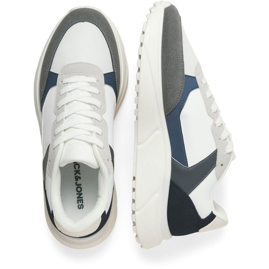 Jack & Jones Aspire Runner Polyurethaan Heren Witte Castlerock/Navy Blazer Sneakers - Image 3