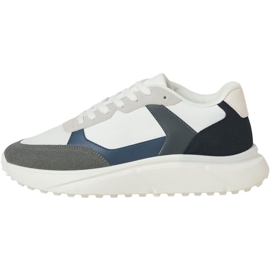 Jack & Jones Aspire Runner Polyurethaan Heren Witte Castlerock/Navy Blazer Sneakers - Image 4