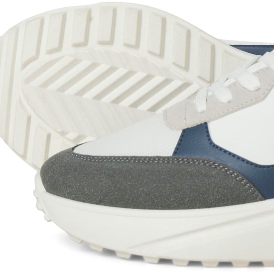 Jack & Jones Aspire Runner Polyurethaan Heren Witte Castlerock/Navy Blazer Sneakers - Image 5