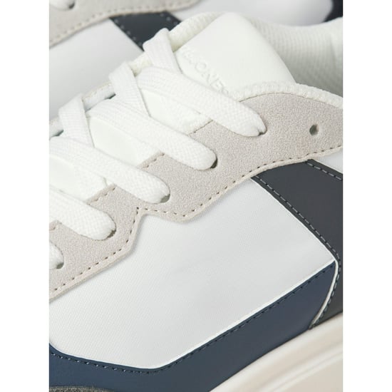 Jack & Jones Aspire Runner Polyurethaan Heren Witte Castlerock/Navy Blazer Sneakers - Image 6
