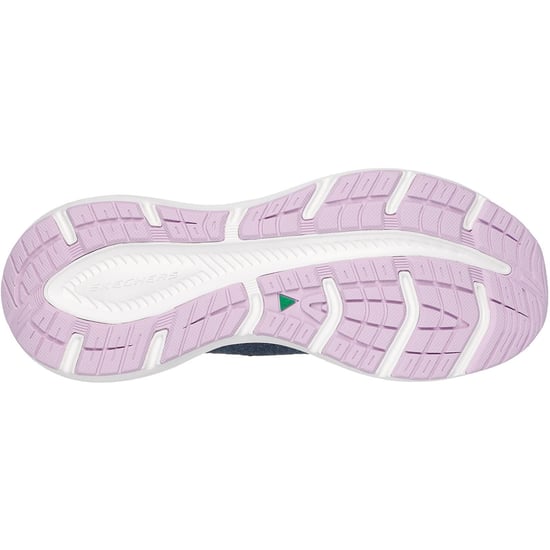 Skechers Edgeride Impression Textiel Dames Navy/Lavendel Sneakers - Image 2