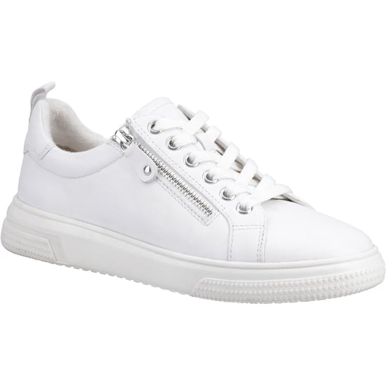 Hush Puppies Martha Leren Dames Witte Sneakers - Image 1