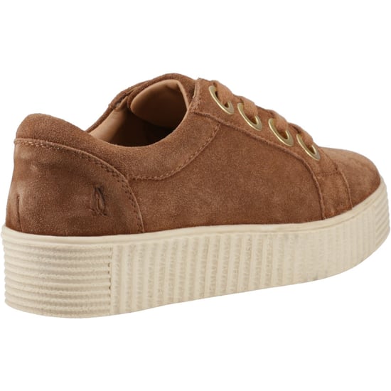 Hush Puppies Tamsin Suède Dames Tan Sneakers - Image 2