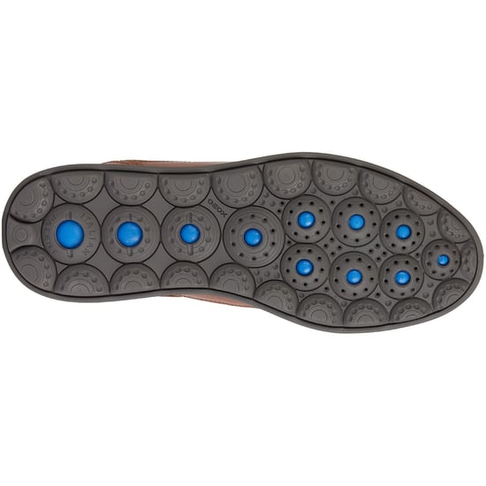 Geox U SPHERICA EC12 Leren Bovine Volnerf Heren Cognac Sneakers - Image 3