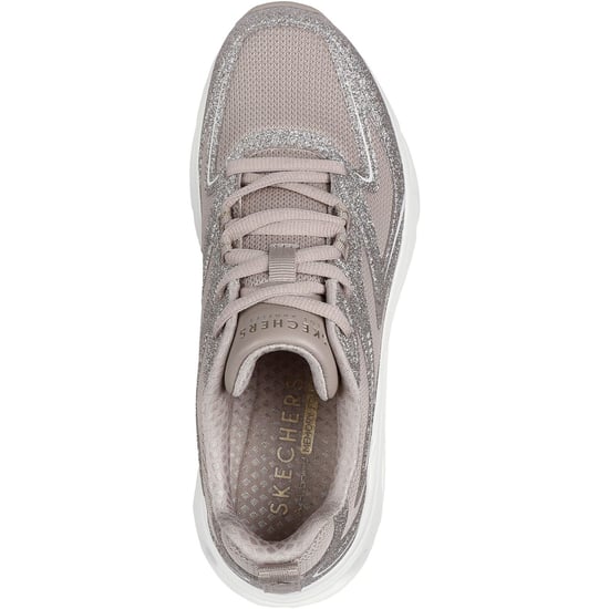 Skechers Tres-Air Uno Glit-Airy Dames Taupe Sneakers - Image 3
