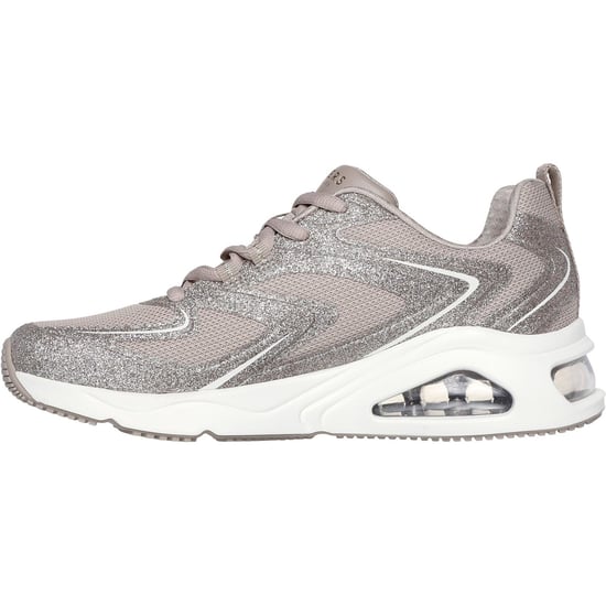 Skechers Tres-Air Uno Glit-Airy Dames Taupe Sneakers - Image 4