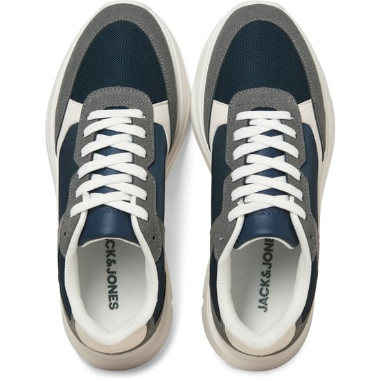Jack & Jones Aspire Runner Polyurethaan Heren Castlerock/Navy Blazer Sneakers - Image 3
