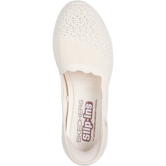 Skechers Seager Believe It Textiel Dames Off White Sneakers - Image 3