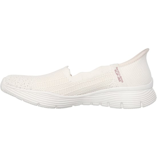 Skechers Seager Believe It Textiel Dames Off White Sneakers - Image 4