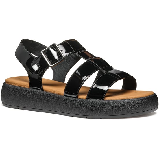 Geox D CAMALEI Synthetische Polyurethaan Dames Zwarte Sandalen - Image 1
