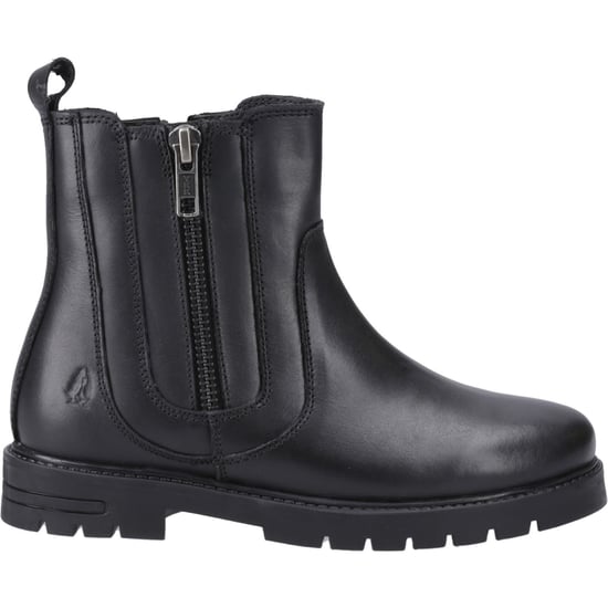Hush Puppies Liana Leren Meisjes Zwarte Laarzen - Image 5