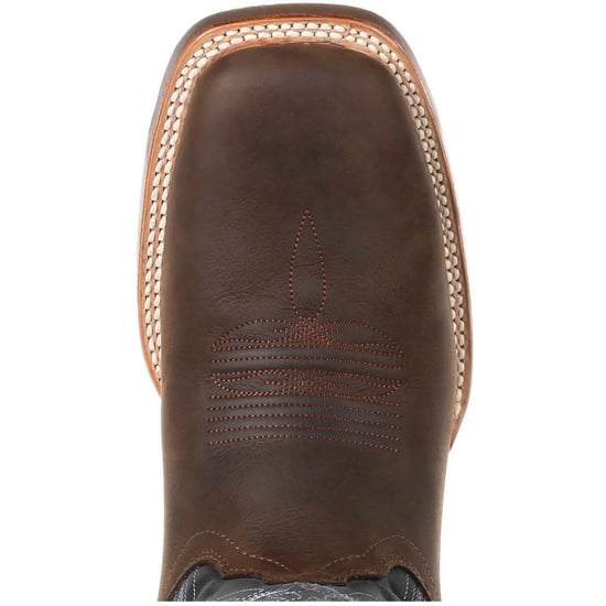 Durango Rebel Pro Leren Heren Boots Belgisch Bruin/Denim Blauw - Image 5