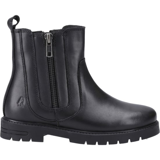 Hush Puppies Liana Leren Zwarte Meisjeslaarzen - Image 5
