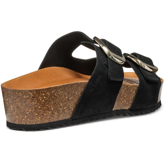 Geox D BRIONIA H Leren Vrouwen Zwarte Wedges - Image 2