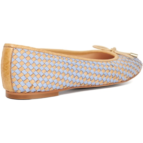 Dune Heights Leren Dames Blauwe Ballerina's - Image 2