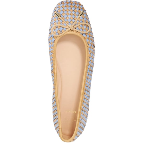 Dune Heights Leren Dames Blauwe Ballerina's - Image 3
