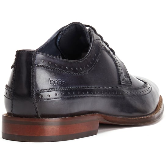 Base London Havisham Leren Heren Marineblauwe Derby Schoenen - Image 2