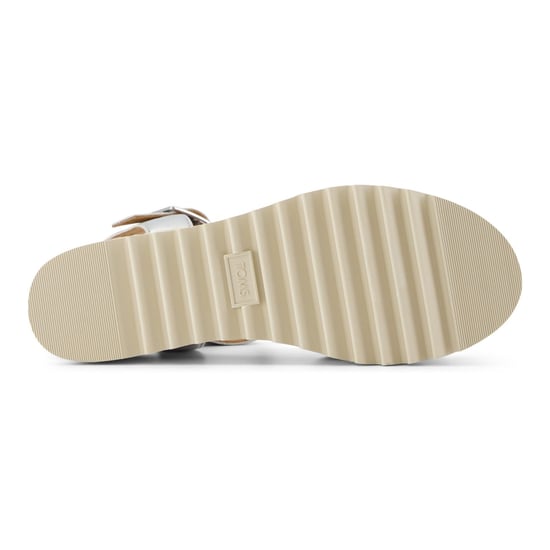 TOMS Diana Leren Vrouwen Zilveren Wedges - Image 3