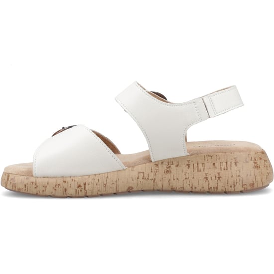 Hush Puppies Alison Leren Dames Crème Sandalen - Image 4