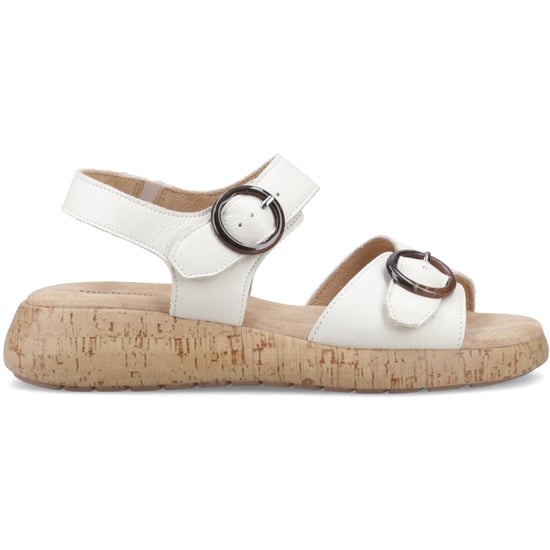 Hush Puppies Alison Leren Dames Crème Sandalen - Image 5
