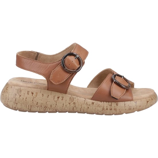 Hush Puppies Alison Leren Dames Tan Sandalen - Image 5
