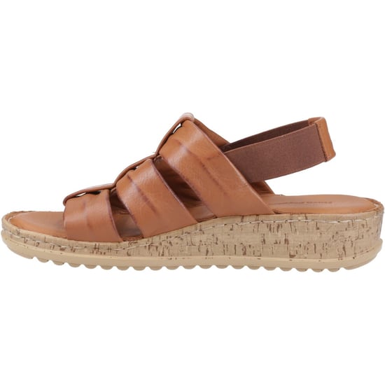 Hush Puppies Eden Brede Pasvorm Lederen Dames Tan Sandalen - Image 4