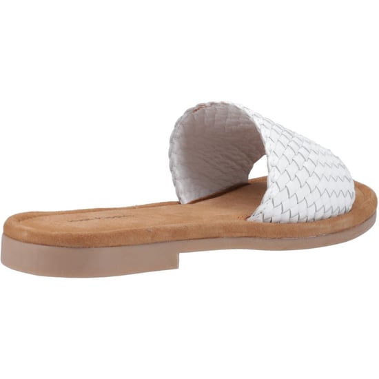 Hush Puppies Hetty Slide Leren Dames Witte Sandalen - Image 2