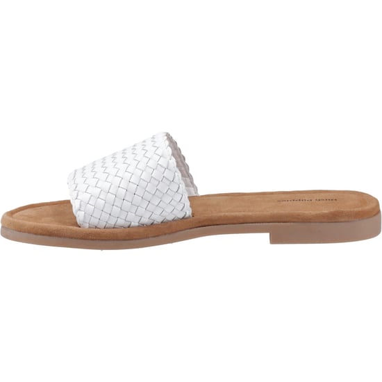 Hush Puppies Hetty Slide Leren Dames Witte Sandalen - Image 4