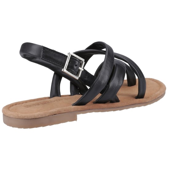 Hush Puppies Hope Leren Dames Zwarte Sandalen - Image 2