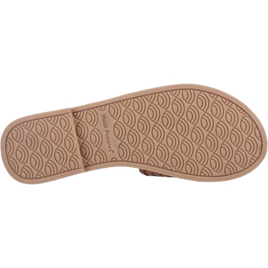 Hush Puppies Hetty Slide Leren Dames Tan Sandalen - Image 3