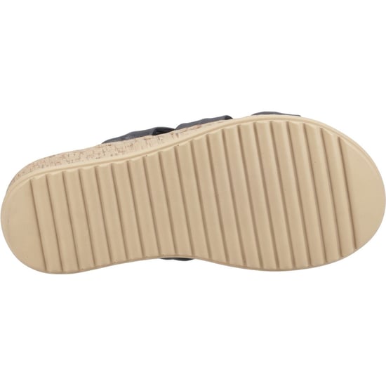 Hush Puppies Eden Brede Pasvorm Leren Dames Zwarte Sandalen - Image 3
