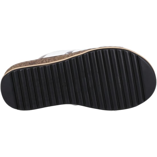 Hush Puppies Eden Brede Pasvorm Leren Dames Witte Sandalen - Image 3