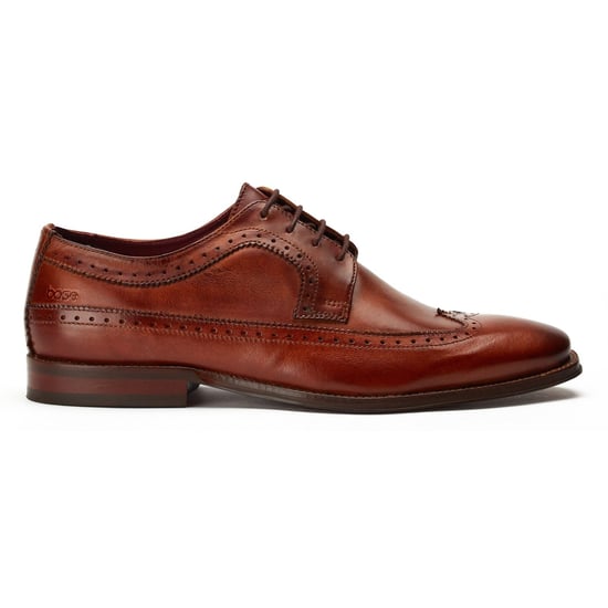 Base London Havisham Leren Heren Tan Derby Schoenen - Image 4