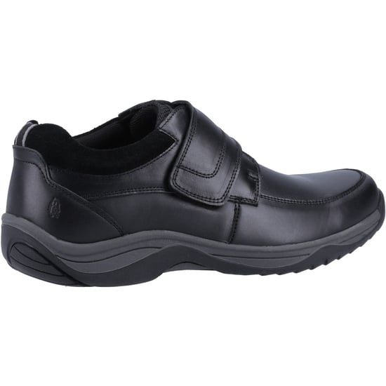Hush Puppies Douglas Leren Heren Zwarte Moccasins Schoenen - Image 2