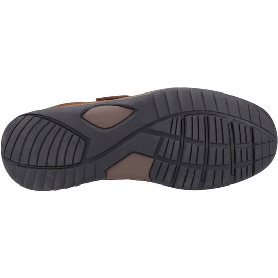 Hush Puppies Douglas Leder Heren Tan Nubuck Moccasins Schoenen - Image 3