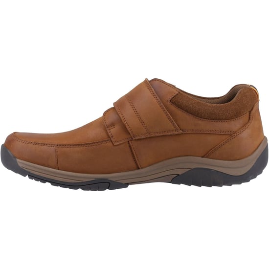 Hush Puppies Douglas Leder Heren Tan Nubuck Moccasins Schoenen - Image 4