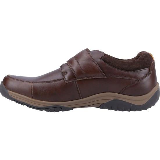 Hush Puppies Douglas Leren Heren Koffie Mocassins Schoenen - Image 4