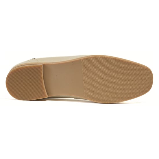 Pod Priya Leren Dames Taupe Ballerina's - Image 3